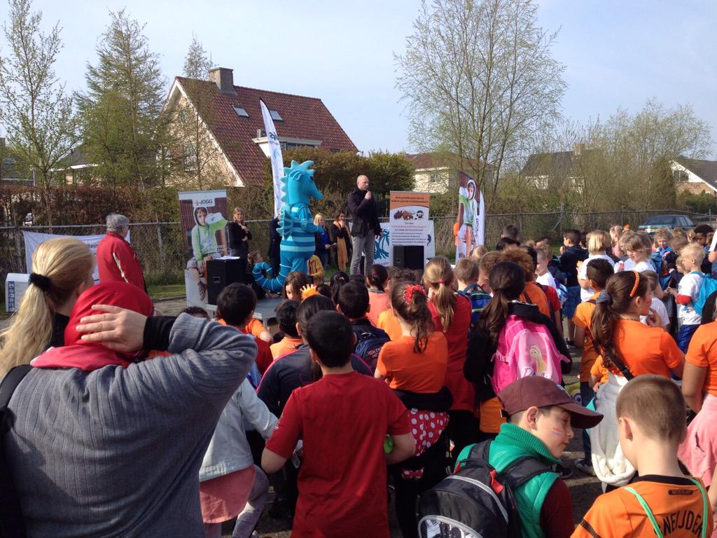 Hellevoetsluis start JOGG thema Drink Water bij Koningsspelen #JOGG #Evides
