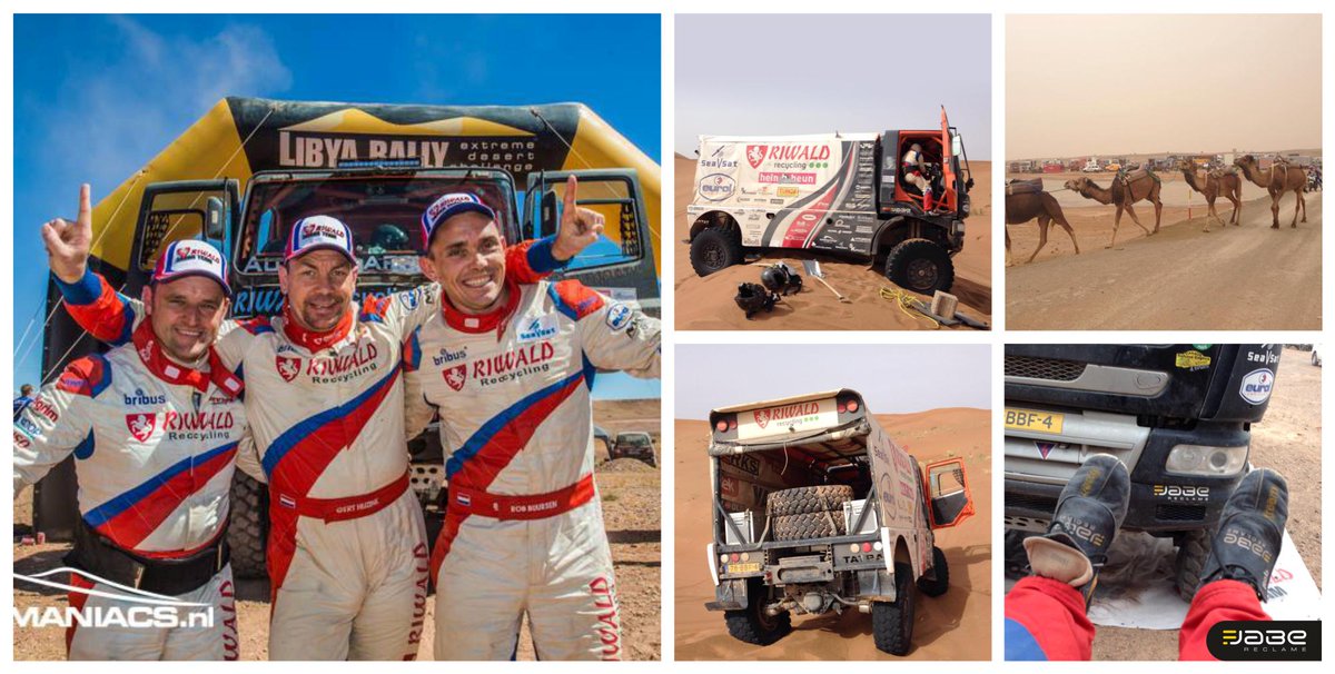 Team #Riwald WINNER #LibyaRally 2015, Gert, Edwin &amp; Rob, van harte gefeliciteerd met deze mooie overwinning.