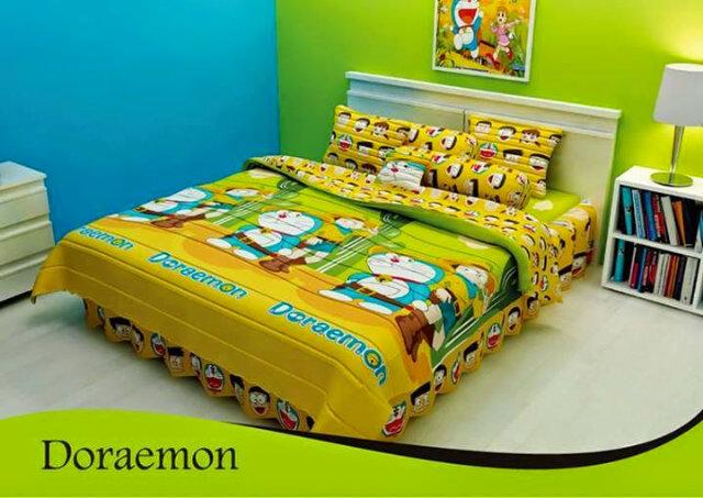 shasyashop's tweet photo. Doraemon |Bed cover set uk. 180|Santika|Hrg 315rb|Order pin:2A3A7918/089671566456 https://t.co/yfho0nes0U