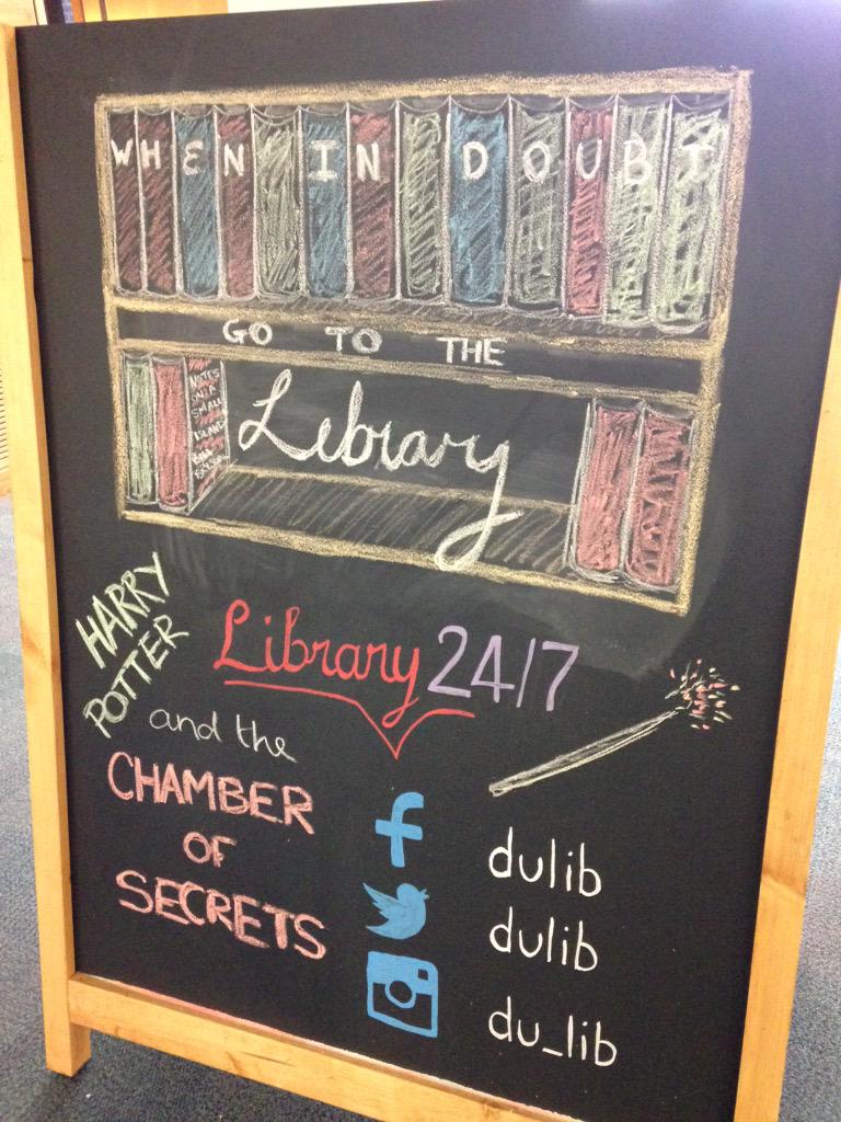 dulib's tweet photo. Today's #quote on the #BillBoard 😊 #HarryPotter #Library247 http://t.co/xMculKmg1W