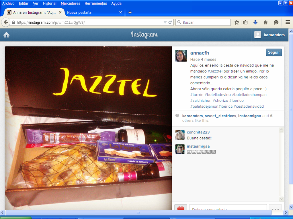 KaraAnders's tweet photo. @13poc @aidutxi En IG parece que consiguen más likes y menos quejas, huele a promotores encubiertos...  #jaztelhoot http://t.co/h4dQdO9web