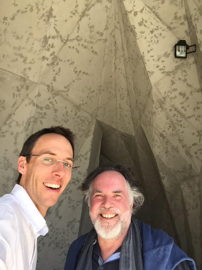StephaneGabioud's tweet photo. @mathieuvidard Avec le géomorphologue Jean Jacques Delannoy devant la Caverne du Pont d Arc pour un #RTScqfd spécial! http://t.co/iMa22AusU4