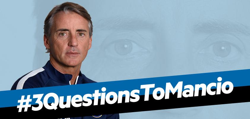 Prima della conferenza, <a href="/robymancio/">Roberto Mancini</a> risponde ai vostri tweet: scrivete con #3QuestionsToMancio! #InterRoma #FCIM