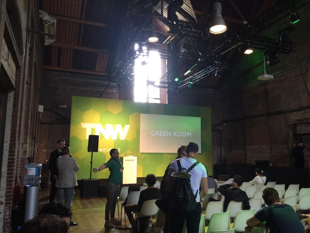 We're pitching in the #TNWEUROPE Green Room in 15 minutes! @TNWconference