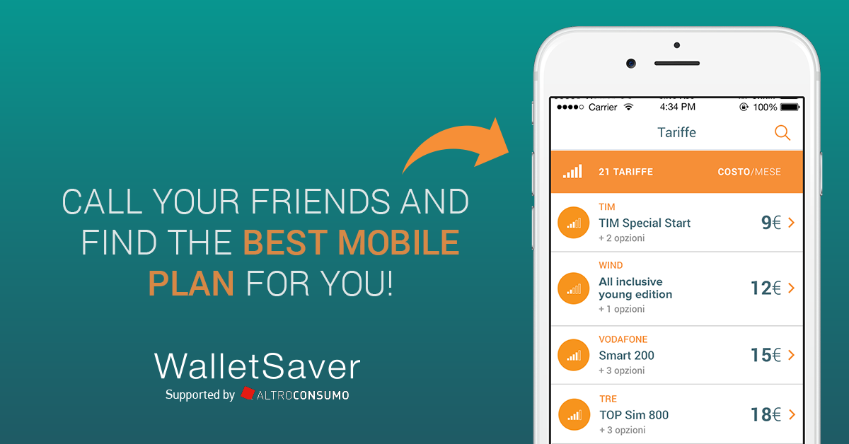 walletsaverapp's tweet photo. With #WalletSaver you can find the best mobile plans also on #iOS! But how does it works? http://t.co/01eN0sx0V0 http://t.co/fFsSbeJstV