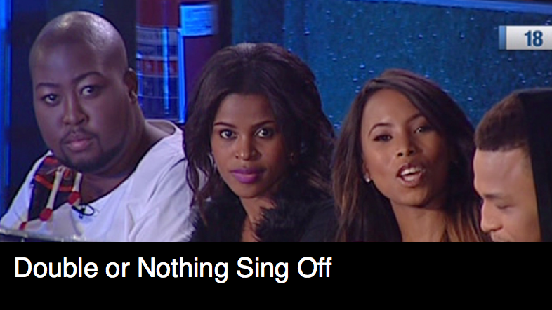 vuzutv's tweet photo. Vuzu fam! Tune into @BBMzansi right NOW to see @SheltonForbez &amp; @MissDeniseZimba doing judge duty on the #BBSingOff http://t.co/kU794CndVh