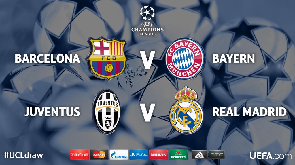 HOT NEWS!! mdk.to/W4Gv-cak | Hasil Undian Semifinal Liga Champions 2014-15