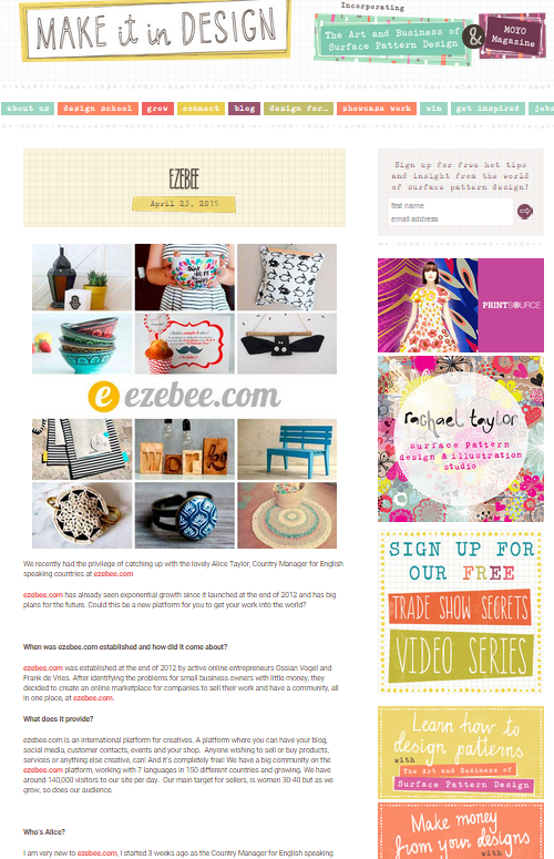 Take a look at our most recent #interview from <a href="/SurfacePatternD/">SurfacePatternDesign</a> ow.ly/M3vFr #ezebee @Uniques_TR <a href="/HoseWear/">HoseWear</a>
