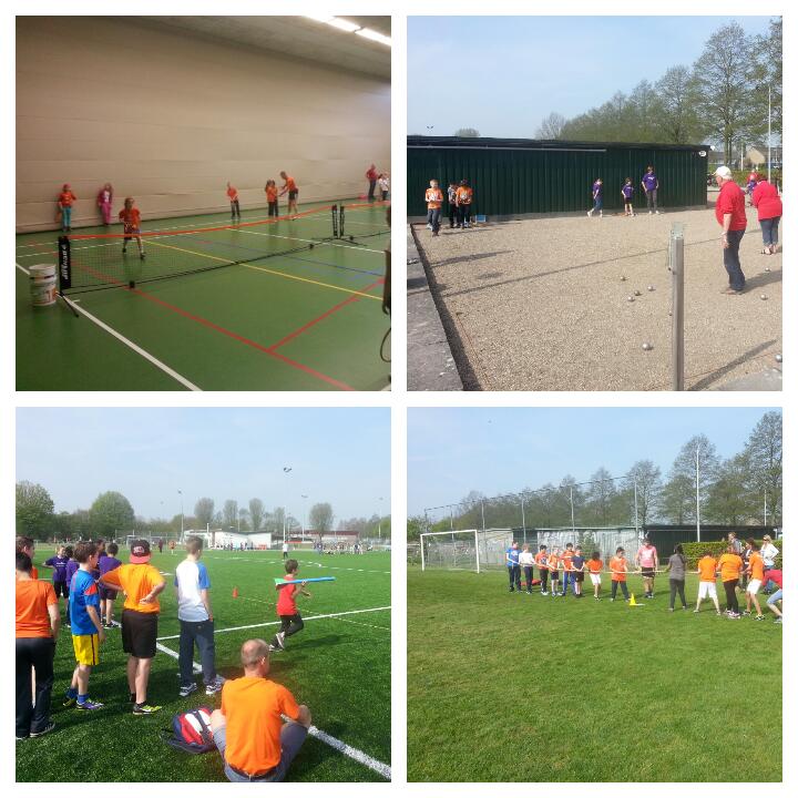 #koningsspelen  <a href="/bredeschooltiel/">bredeschooltiel</a>  gaan prima.  Heerlijk weer en goede sfeer. Volop beweging