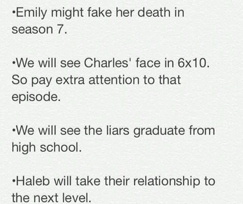 lunaxlover's tweet image. "@BebeRexhaFansUK: #PLL #pllspoiler OMG 😱 http://t.co/4zvbBwxKP1" THE FIRST ONE WHAT?