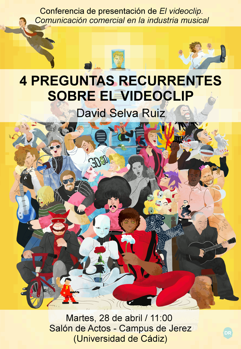 PubliUCA's tweet photo. El martes 28 a las 11:00, conferencia sobre videoclips por David Selva, como evento de presentación de su libro. http://t.co/3Rit7unW8k