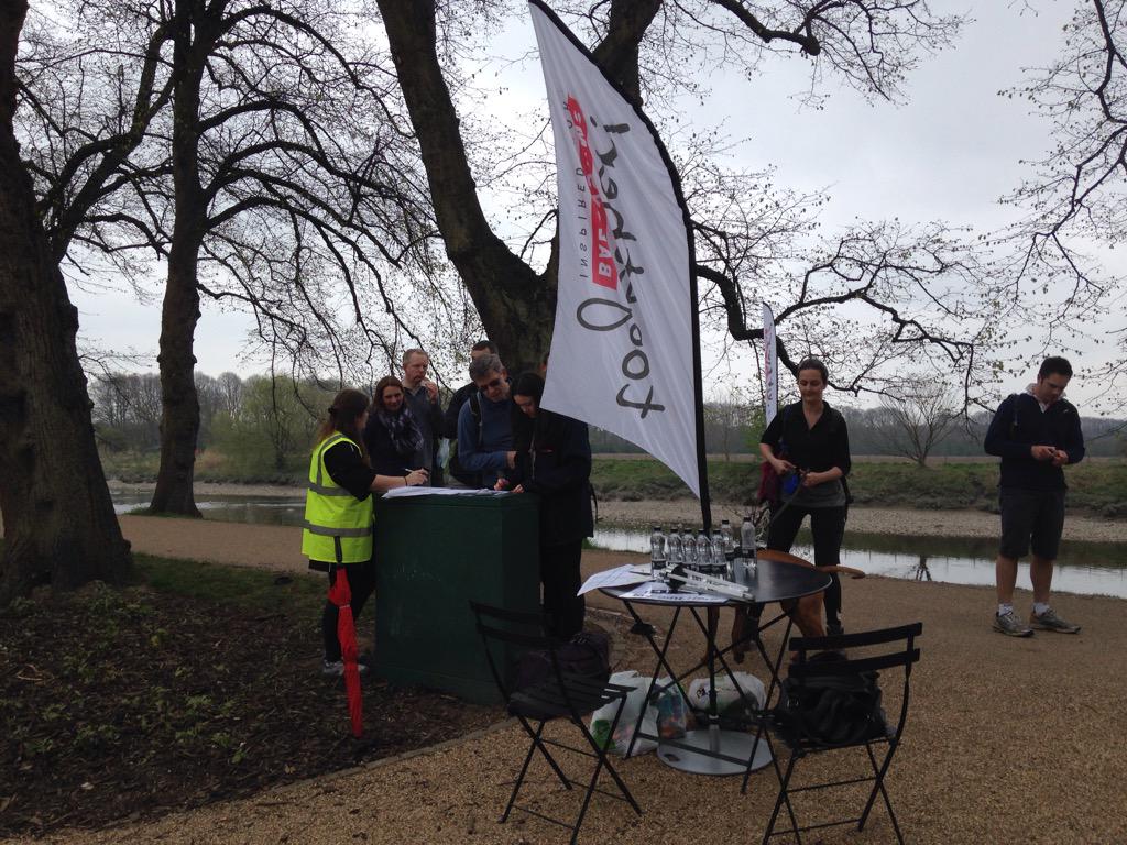 BAESystemsAir's tweet photo. @CombatStress @houndsforheroes We're halfway there! Quick pit stop. #baewalk http://t.co/pfGw9J2FhZ