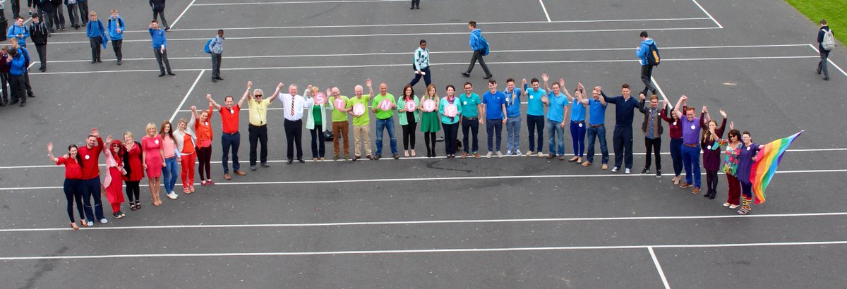 Fantastic work done for LGBT Awareness week <a href="/moylepark/">Moyle Park College</a> @BeLonG_To #StandUp15