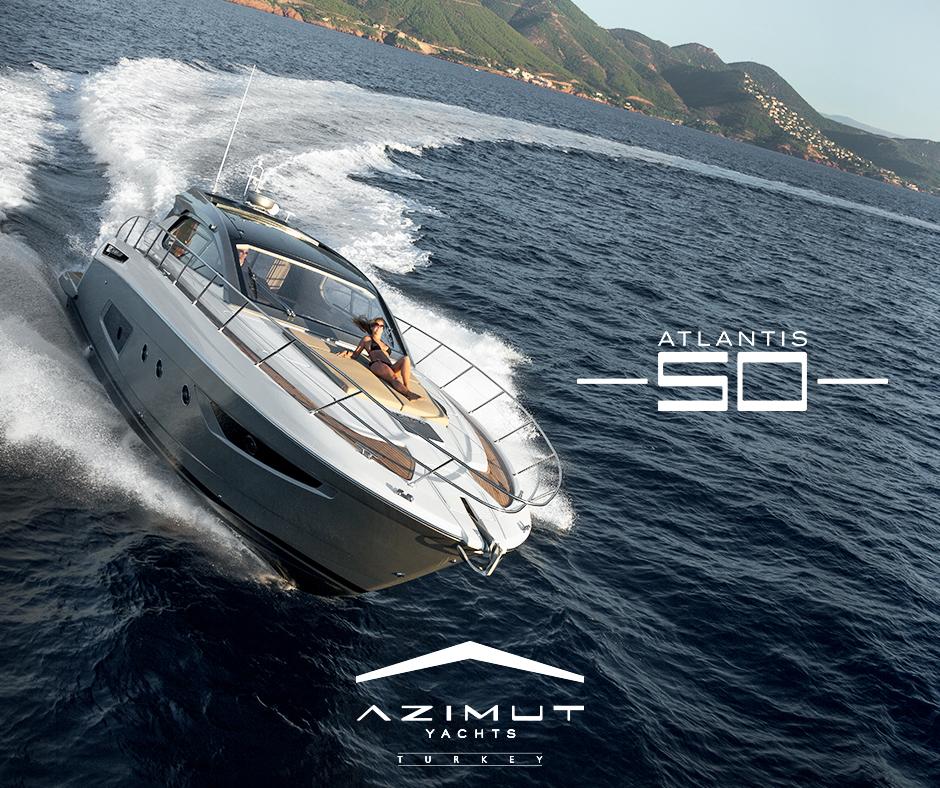 Denizlerin haylaz çocuğu, Atlantis 50... azimutyachts.com.tr/tr/azimutatlan… #azimut #azimutturkey #azimutitaly #azimuyachts