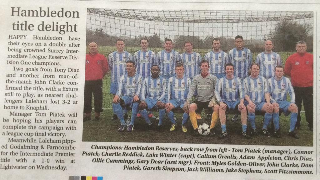 Hambledon FC tweet media