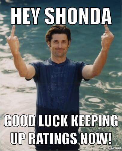Mama__T's tweet image. Seriously, @shondarhimes!  What were you thinking?!  #RIPGreysAnatomy  #RIPDerekShepherd