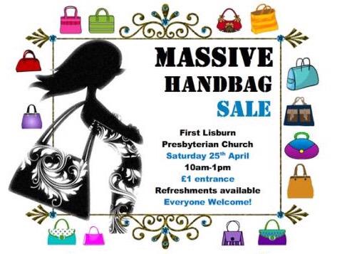 firstlisburn's tweet photo. We're hosting a massive handbag sale tomorrow. Several hundred handbags will be on sale. Proceeds to Project 325. http://t.co/prV2SFfy1a