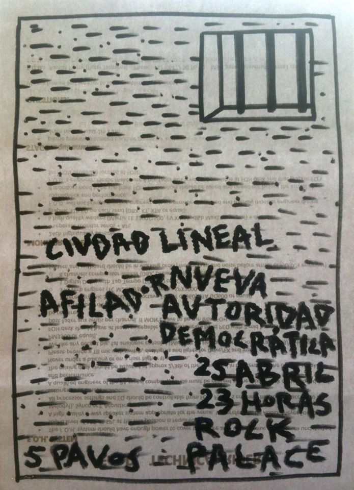 RTezla's tweet photo. Nueva Autoridad Democrática y AFILADOR acompañarán a Ciudad Lineal mañana en Madrid!!
http://t.co/KKckcah1Ta http://t.co/uiVwv0N84I