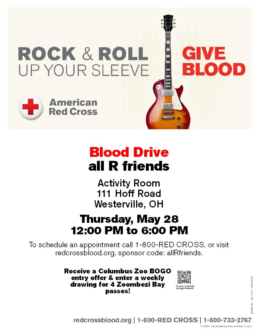 Life is precious. Be a life-saver. Give blood at the aRf Blood Drive!!