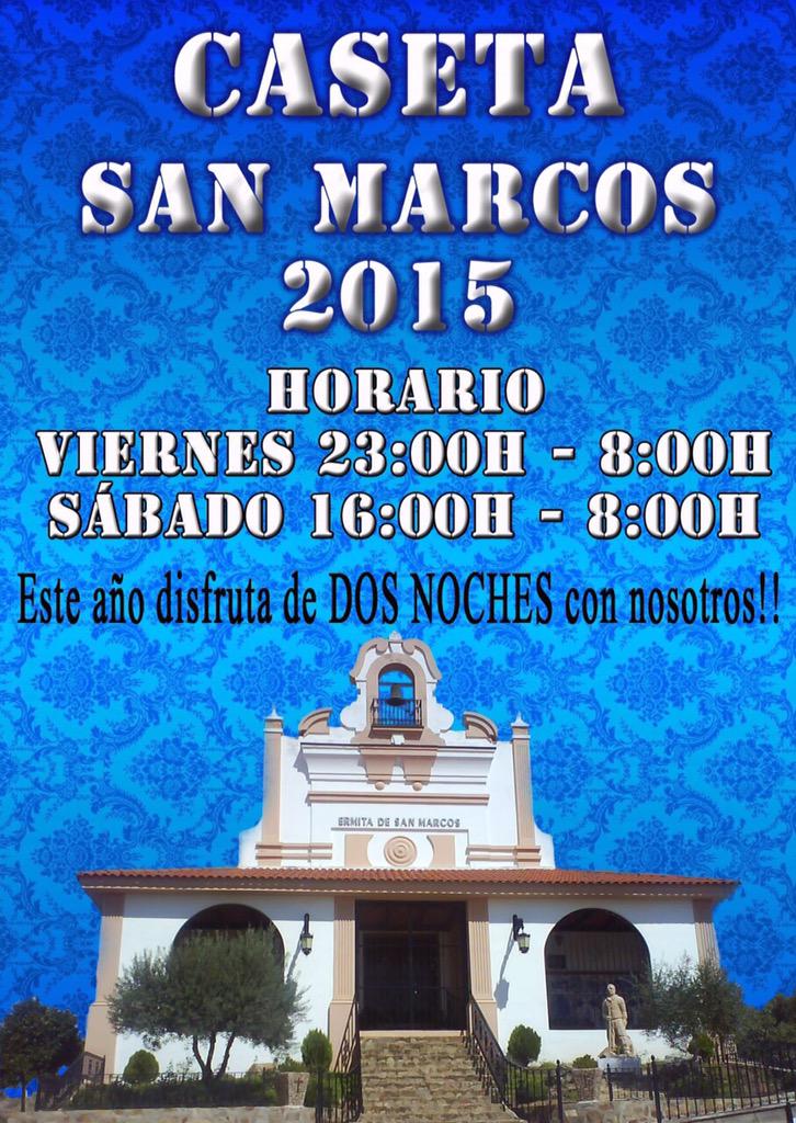 FerAlmendralejo's tweet photo. Por primera vez en muchos años tenemos la caseta de San Marcos abierta el sábado, este año se lía. 😁 http://t.co/XcEjqJGxGk