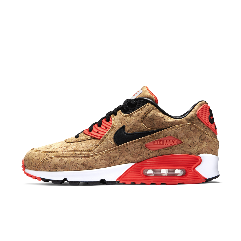 NikeLA's tweet photo. Classic detail, modern updates. The Air Max 90 Infrared Cork is now available at NIKETOWN LA and Nike Santa Monica. http://t.co/H3TP3xm5WR