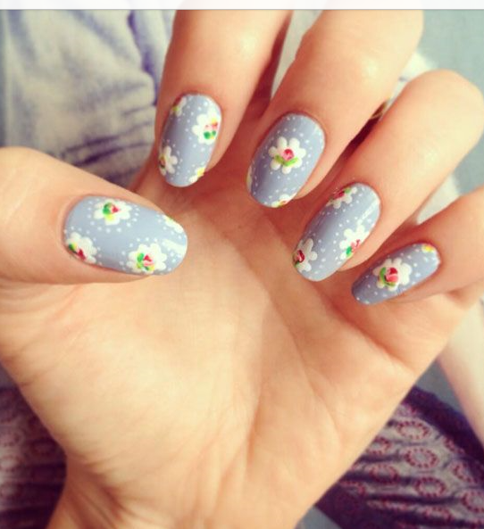 glosspod's tweet photo. #manicure #London #spring #summer #floral http://t.co/I2fG9NOZAo