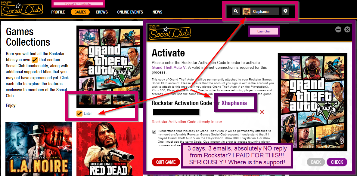 Rockstar code activation