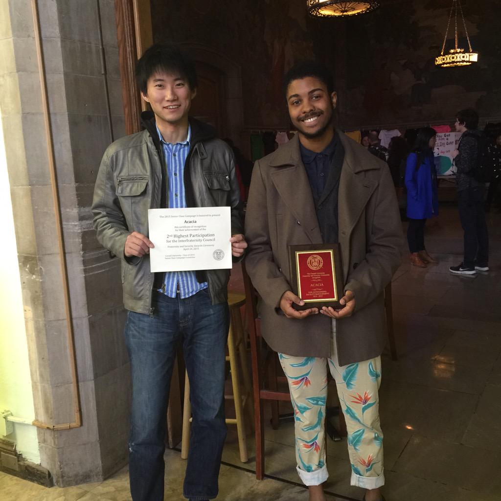 Awards won include Outstanding Facility Management and 2nd Highest IFC Participation for the Senior Class Campaign