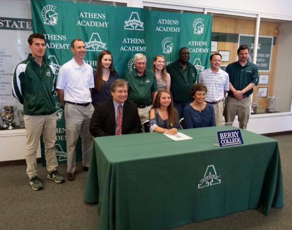 Acad12thMan's tweet photo. CONGRATS @mgrace2015 for signing with Berry College today!!!! http://t.co/f1EfctJhOh