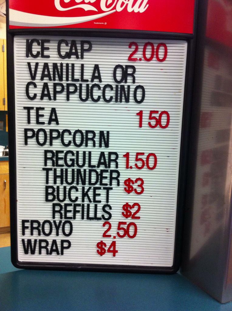 ThunderCafe's tweet photo. What's this? Froyo is back for $2.50 in the @ThunderCafe get yours today in a waffle cone. http://t.co/vy5BkXiHNk