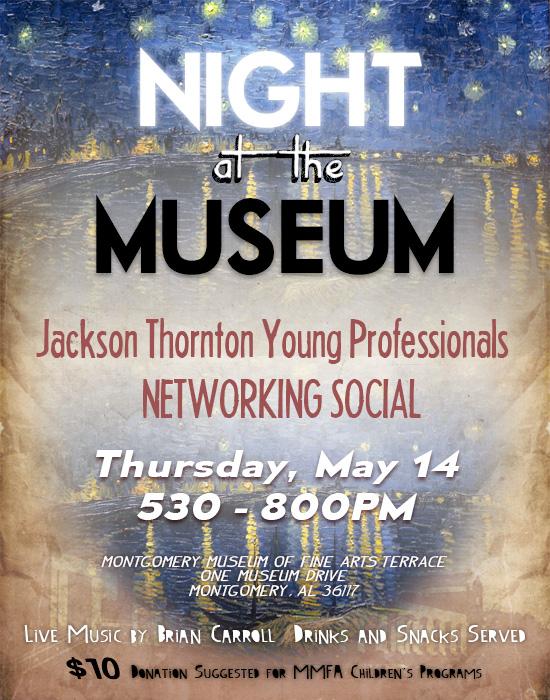 We are less than a month away from our next event - Night at the Museum! Come network and hangout with us!
