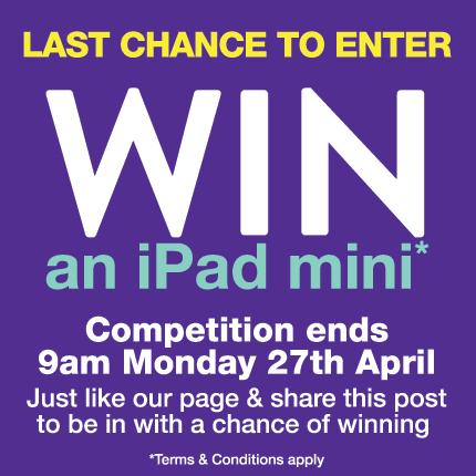 AvenueLetsLincs's tweet photo. LAST CHANCE TO ENTER For your chance to win a 16GB iPad Mini simply follow us and retweet this post! #win #ipadmini http://t.co/fvGQaTlhiw