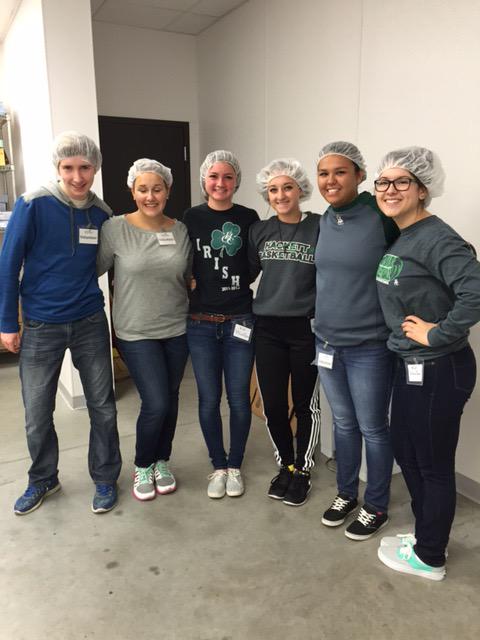 HackettCatholic's tweet photo. Hairnets are the fashion! #HCPWorkathon2015 http://t.co/llecvl9X7b