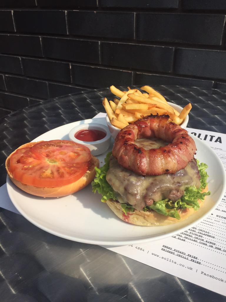 PupaRestaurant's tweet photo. Our new bacon onion ring cheeseburger is now on sale. For the chance to win one follow and RT http://t.co/OVlEPhFCWg