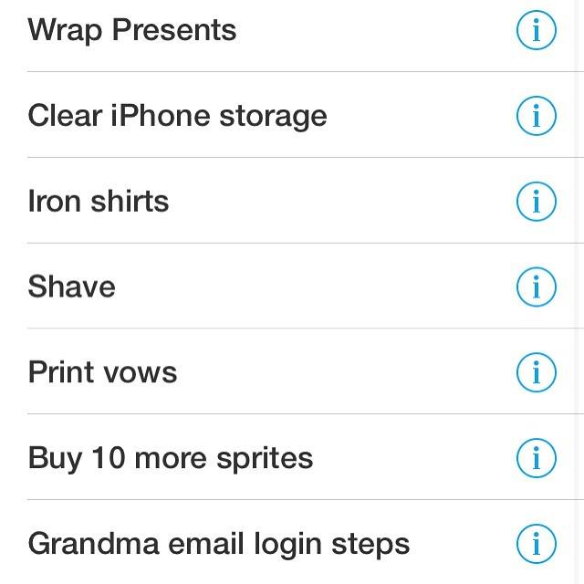 iamjoefortunato's tweet image. This is what a pre-wedding checklist looks like. #1day #meetthefortunatos #timetogetstarted ift.tt/1aY33BV