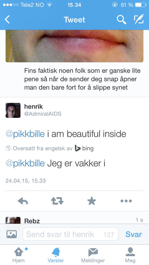 pikkbille's tweet photo. @AdmiralAIDS måtte bare sjekke http://t.co/XsbOkZWHYA