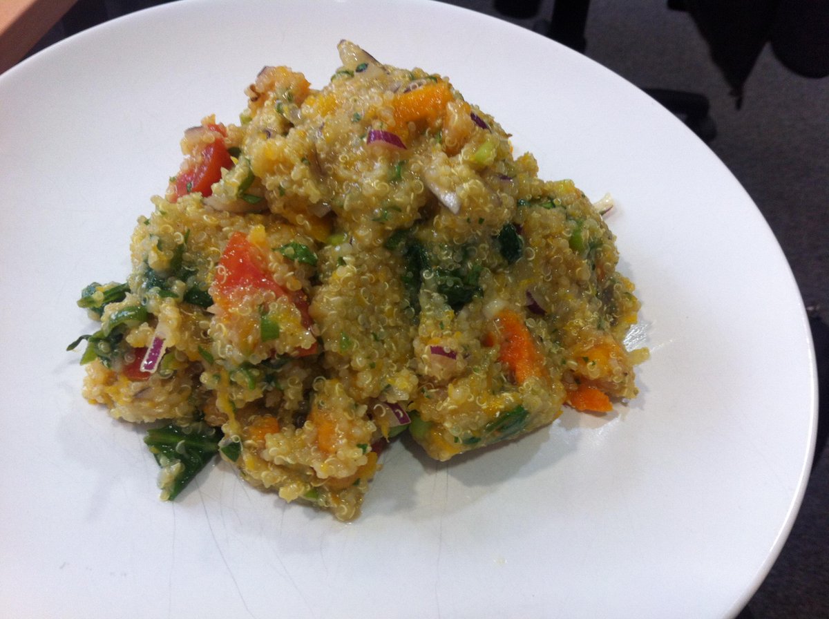 whatnowjames's tweet photo. Quinoa today. And lots of it, apparently. http://t.co/Geb8Or0tCl