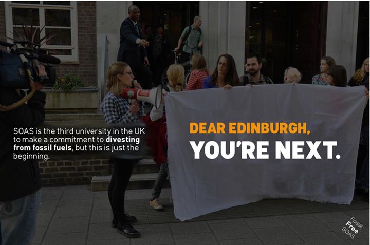 Loads of love for the wonderful campaigning lot <a href="/FossilFreeSOAS/">Fossil Free SOAS</a> who just their Uni to divest &amp; sent us this.