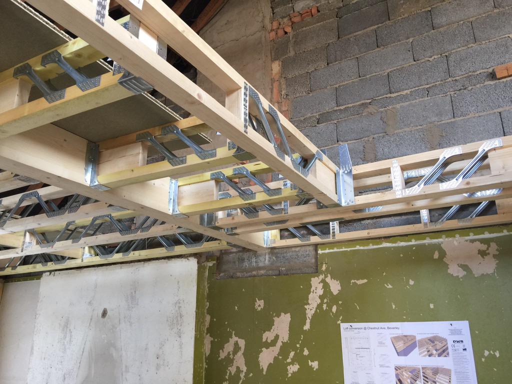 Loft conversion with dorma's front and back. #joists #posijoist #buildings