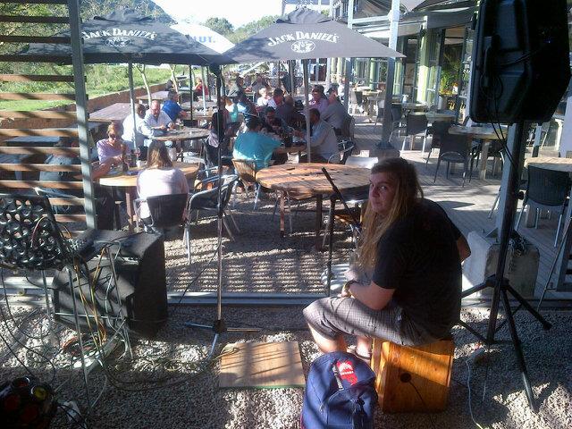 At Bridge Street Brewery doing Sound check getting ready for a foot stomping night!