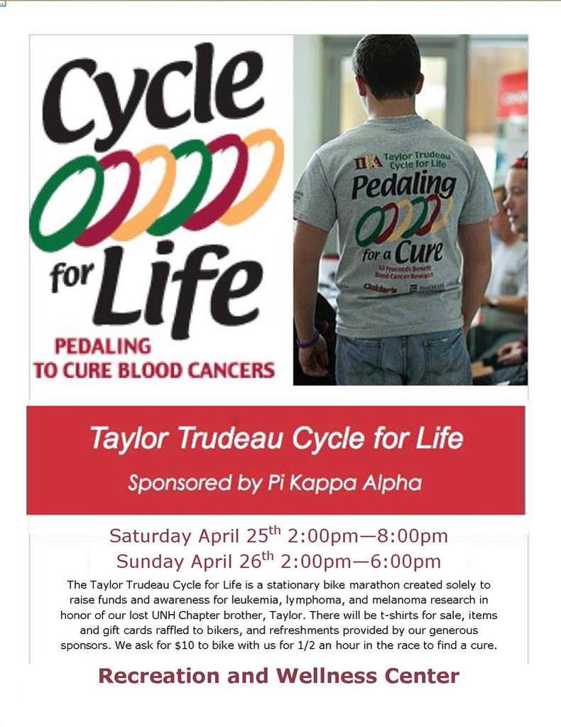 GUpikes's tweet photo. Don't forget about the cycle for life tomorrow and Sunday at the rec! #pedalforacure #ΠΚΑ http://t.co/rrhQL4J986