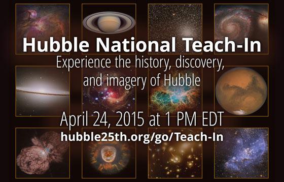 RT <a href="/NASA/">NASA</a>: Teachers &amp; Students! Celebrate #Hubble25 today with the <a href="/NASA_Hubble/">NASA Hubble</a> Teach-In 1p ET: hubble25th.org/education/24