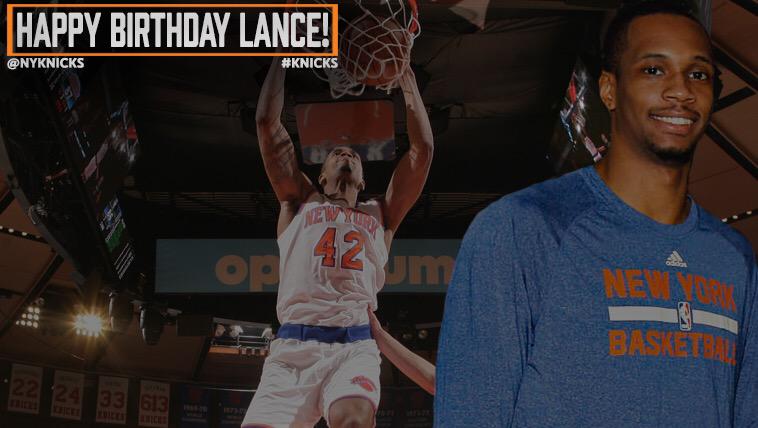 Join us in wishing Lance Thomas a happy birthday! 