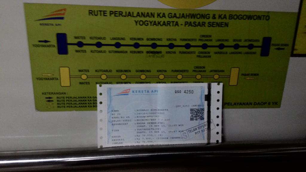 rusmadi's tweet photo. @KAI121 weekend ini pulang lagi ke #Jogja dapet tiket #SuperPromoKAI thank you so much... http://t.co/nBSCxAdoio