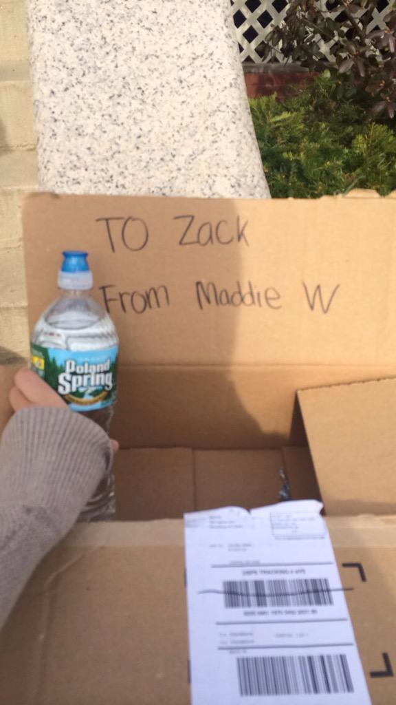 PHSwaterwars's tweet image. Maddie Waller with the celeb shot of Zach Loring... Those still count as long as they&apos;ve got a box and water