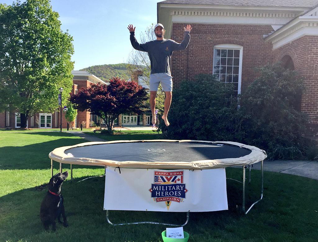 KappaSigma_YHC's tweet photo. We have completed just over 80 of our 1869 minutes of jumping! Great work, Brothers! #KappaSigmaJumpAThon http://t.co/iM2hvTwRIy