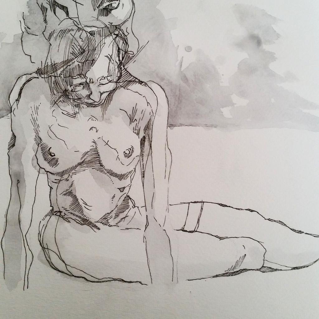 marcolivers's tweet photo. La Muse VENALE #fineart #drawing #sketching http://t.co/E6BFozdGOJ