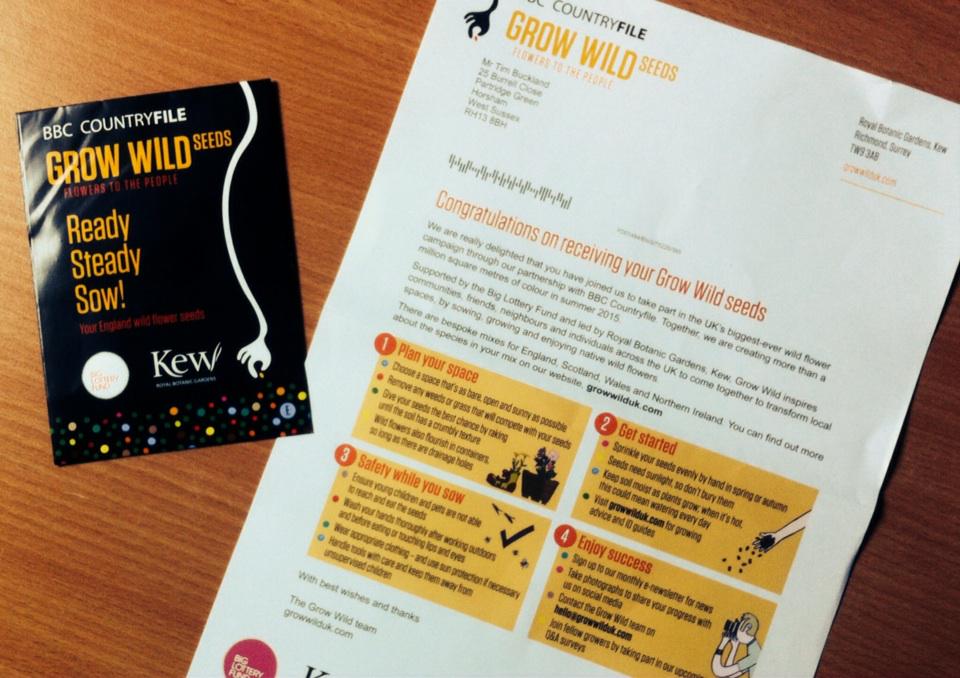 babecLtd's tweet image. Thanks very much @growwilduk for our wild seeds. We will update you @bbccountryfile #wildseeds #ecology #kewgardens
