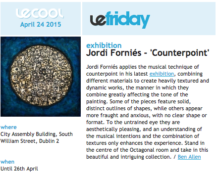 @jordifornies' Counterpoint combines musicality & brute aesthetic force in this new exhibition bit.ly/1OOpd7f