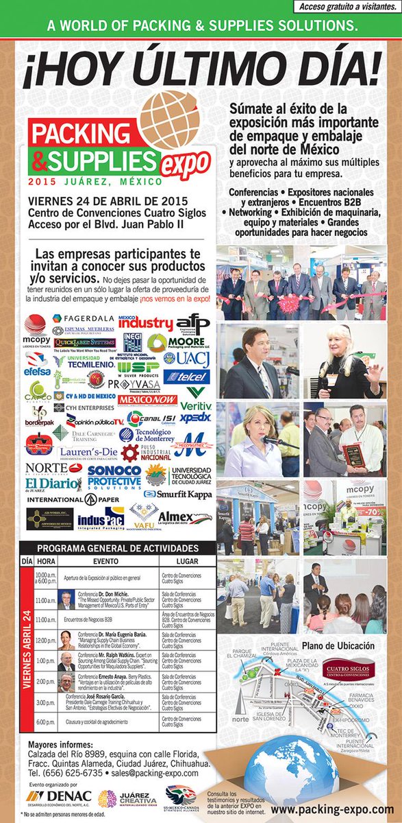 PACKINGEXPO's tweet photo. #CCCS
#ExposDENAC
#PackingAndSuppliesExpo2015 http://t.co/r81VWWrQkX